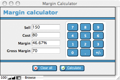 SUI Margin Calculator